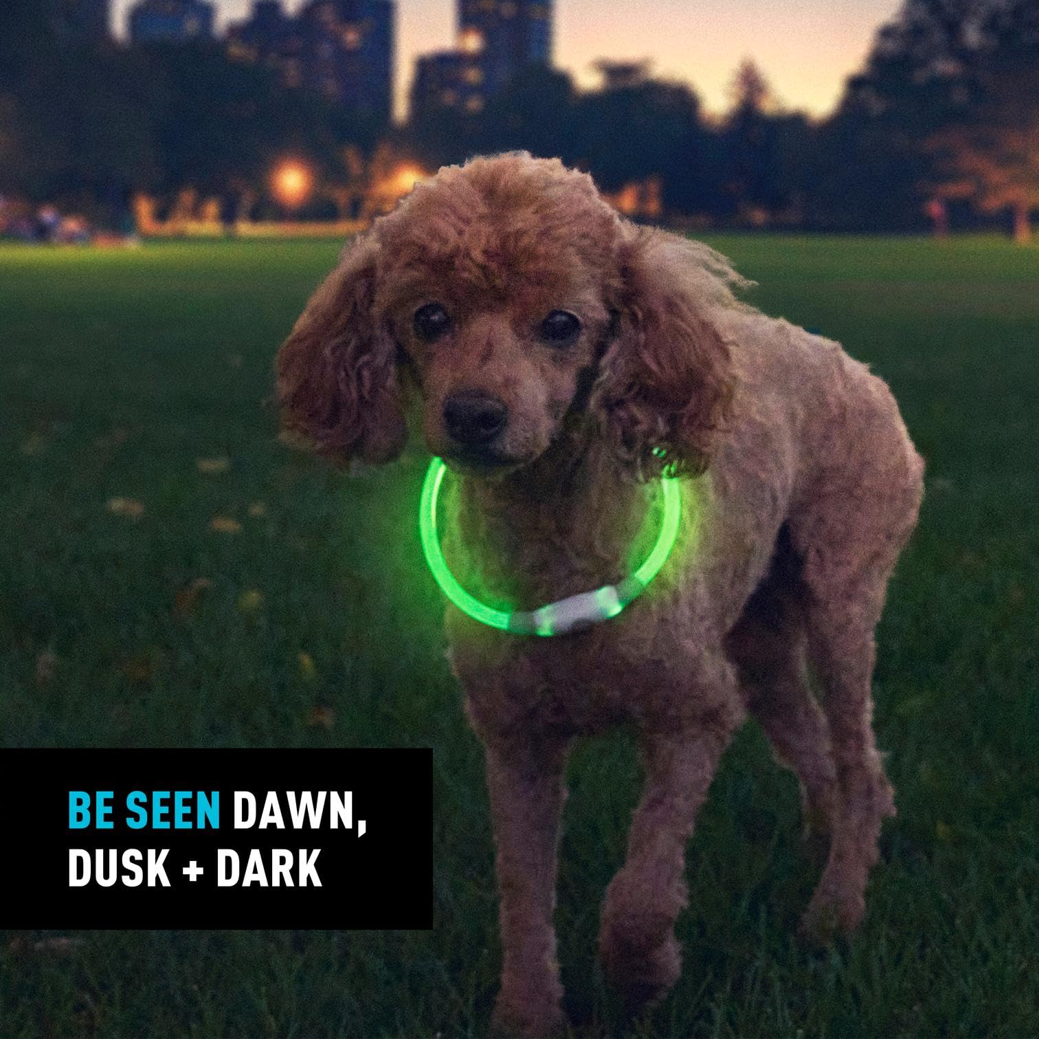 NiteHowl necklace with USB-C charging supports quick top-ups.