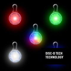 Nite Ize SpotLit glowing dog collar during night walks