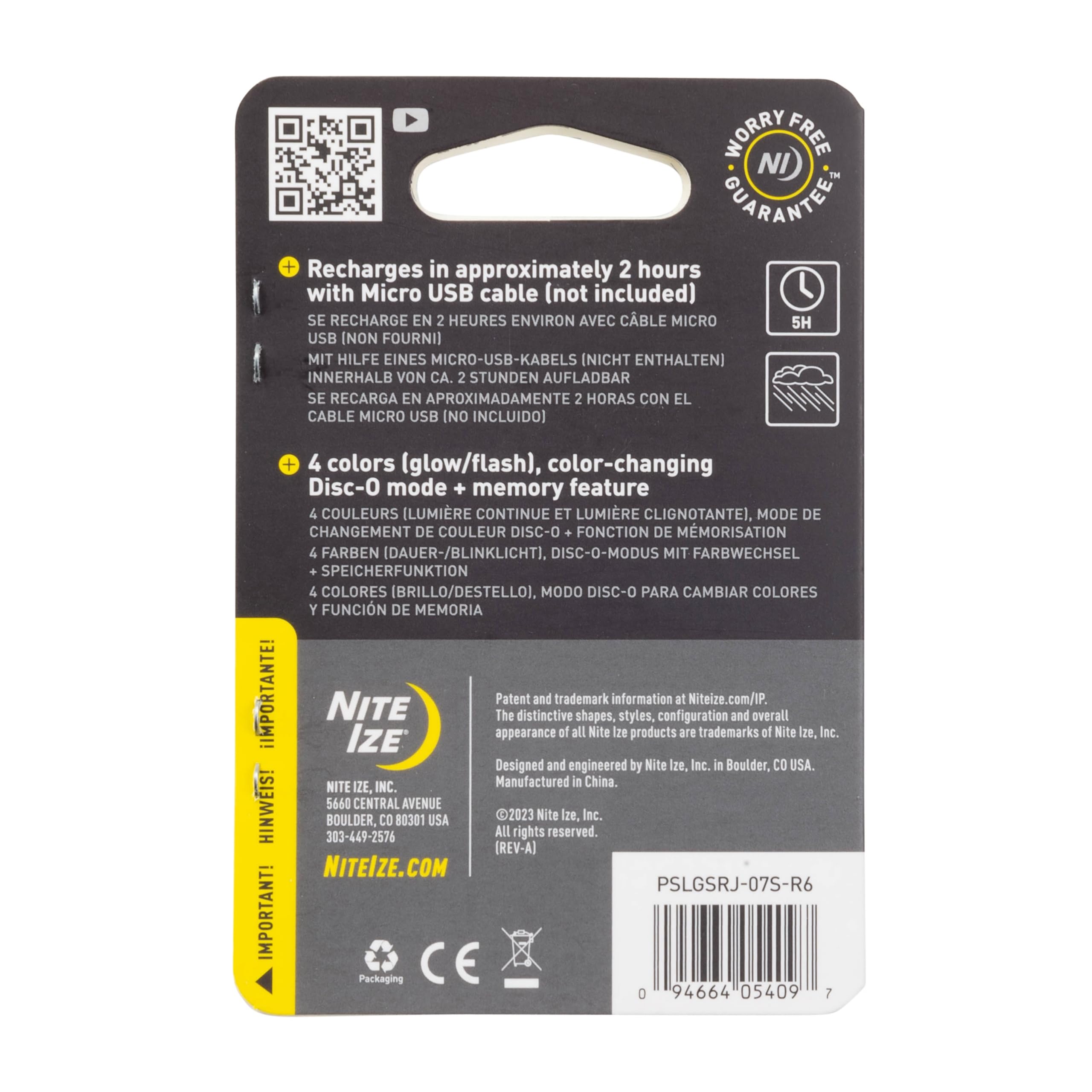 Nite Ize SpotLit memory feature recalls last color for quick playtime