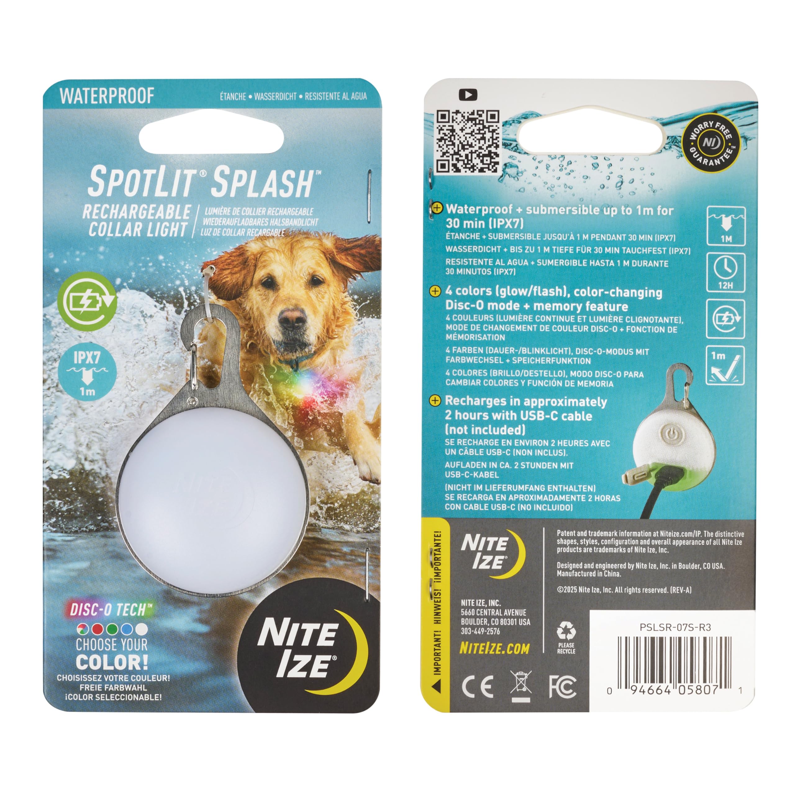 Nite Ize SpotLit Splash delivers up to 12 hours of light