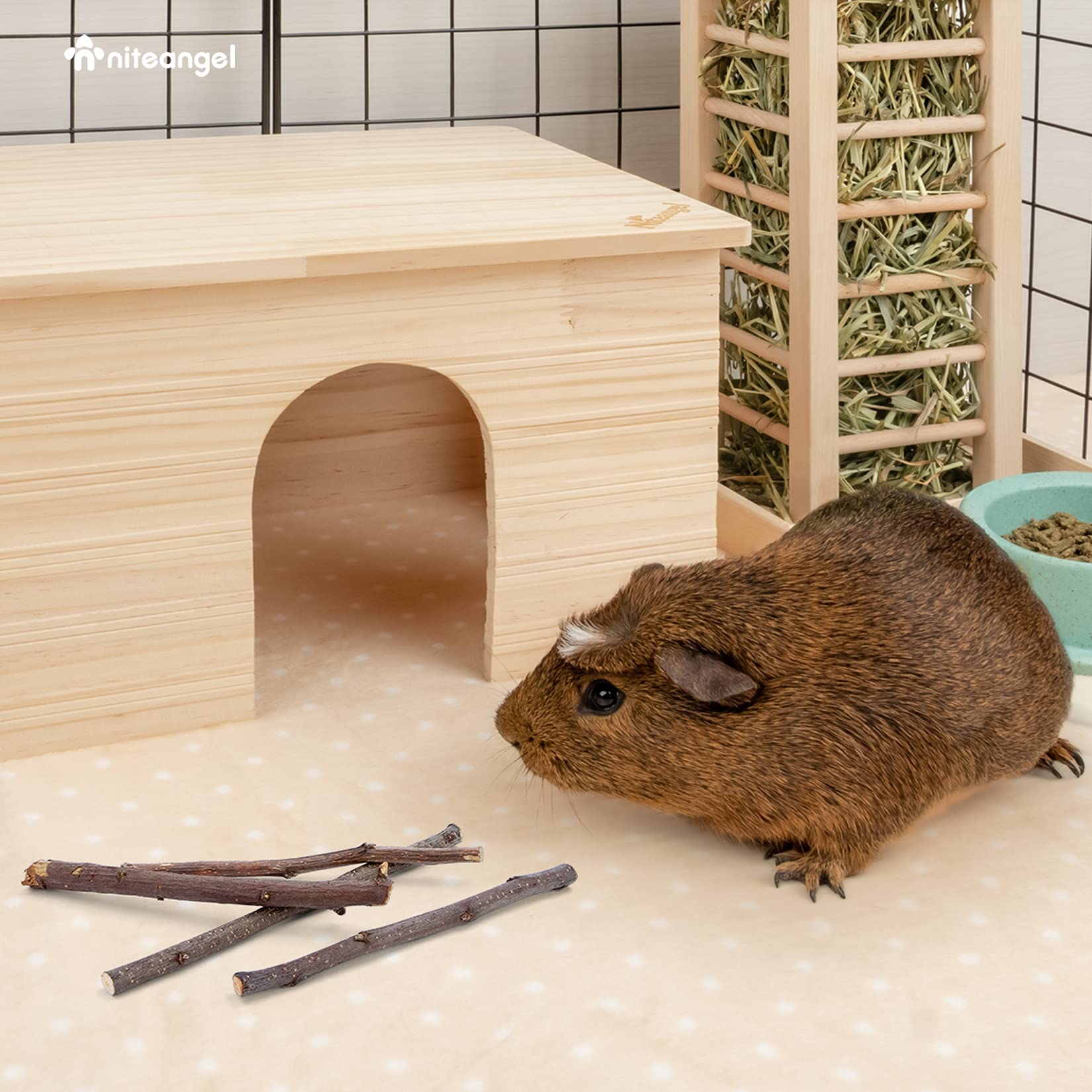 Niteangel Apple Sticks suitable for rabbits, guinea pigs, and more.