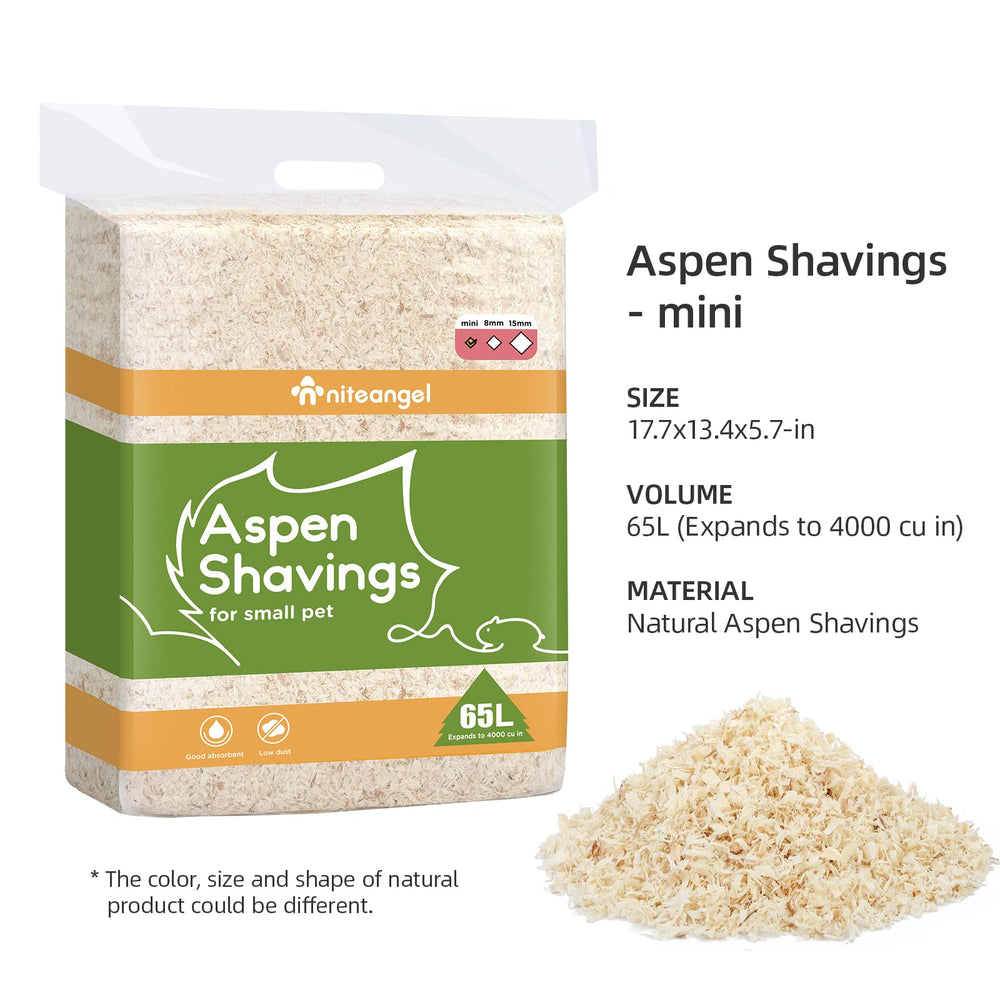 Niteangel Aspen Bedding quick-cage-setup enables fast, tidy refills.