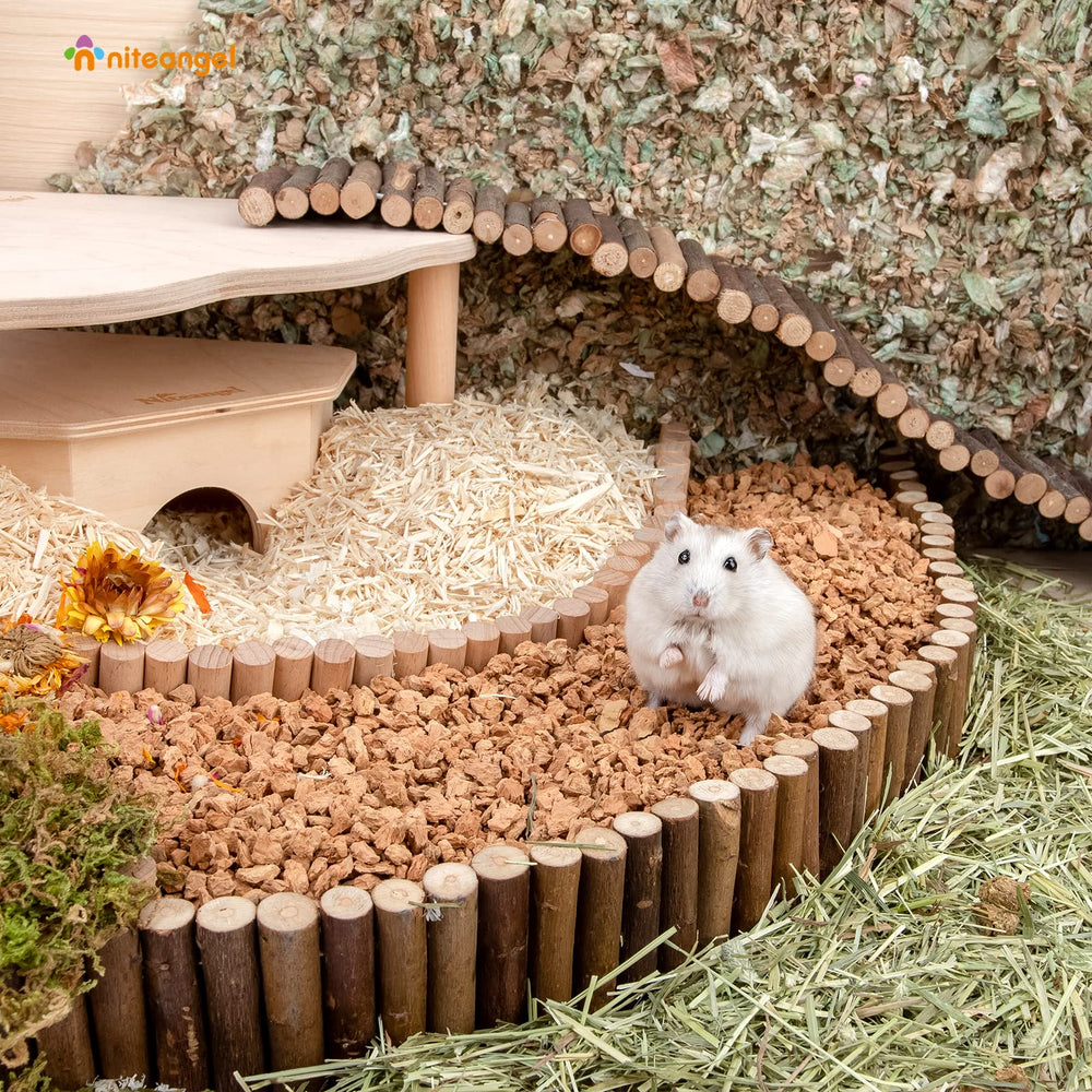 Niteangel cozy hideout setup highlights safe nesting and snack hiding.