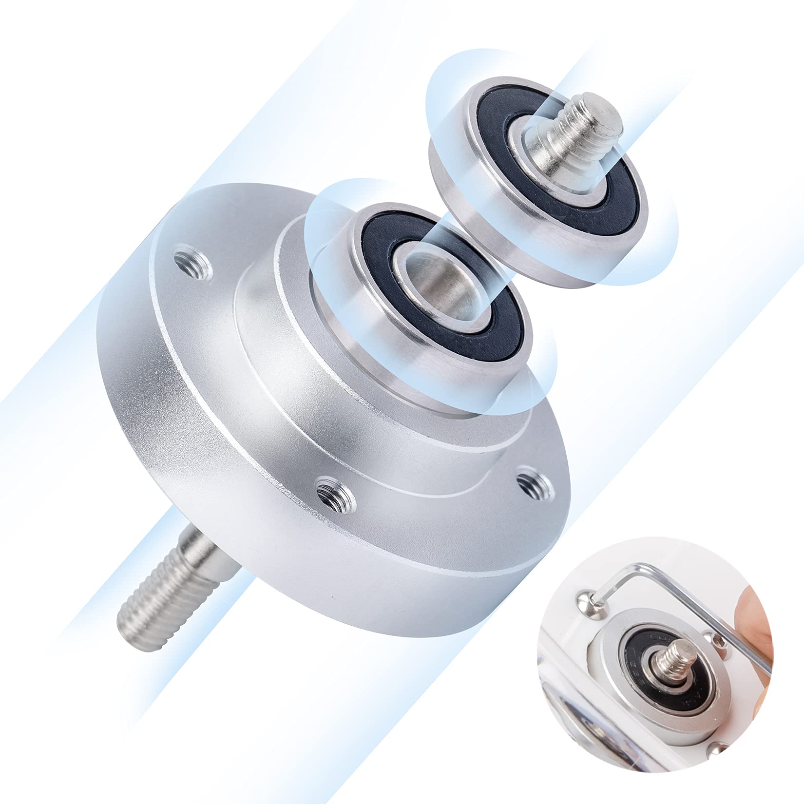 Dual bearings provide ultra-quiet rotation for calm nights