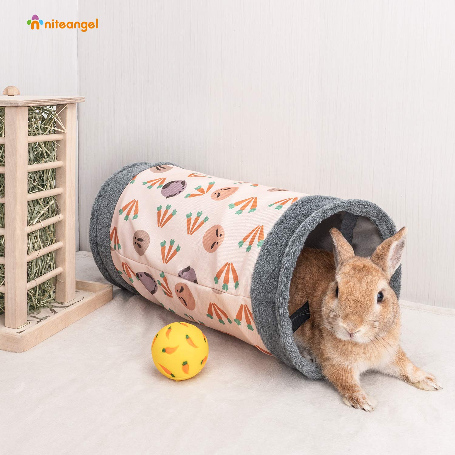Niteangel guinea pig tubes use durable canvas and cotton for everyday use and cleaning.