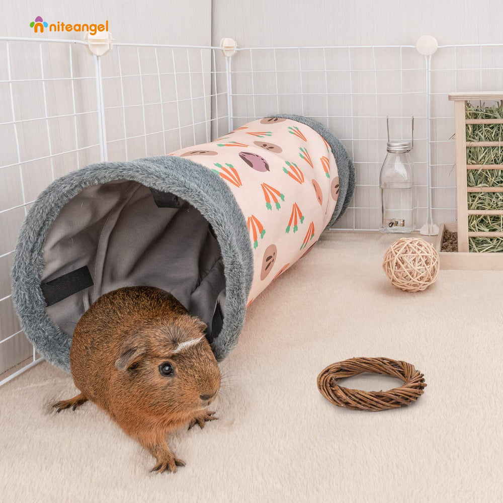 Niteangel guinea pig tunnel play area encourages exploration and tunneling adventures.
