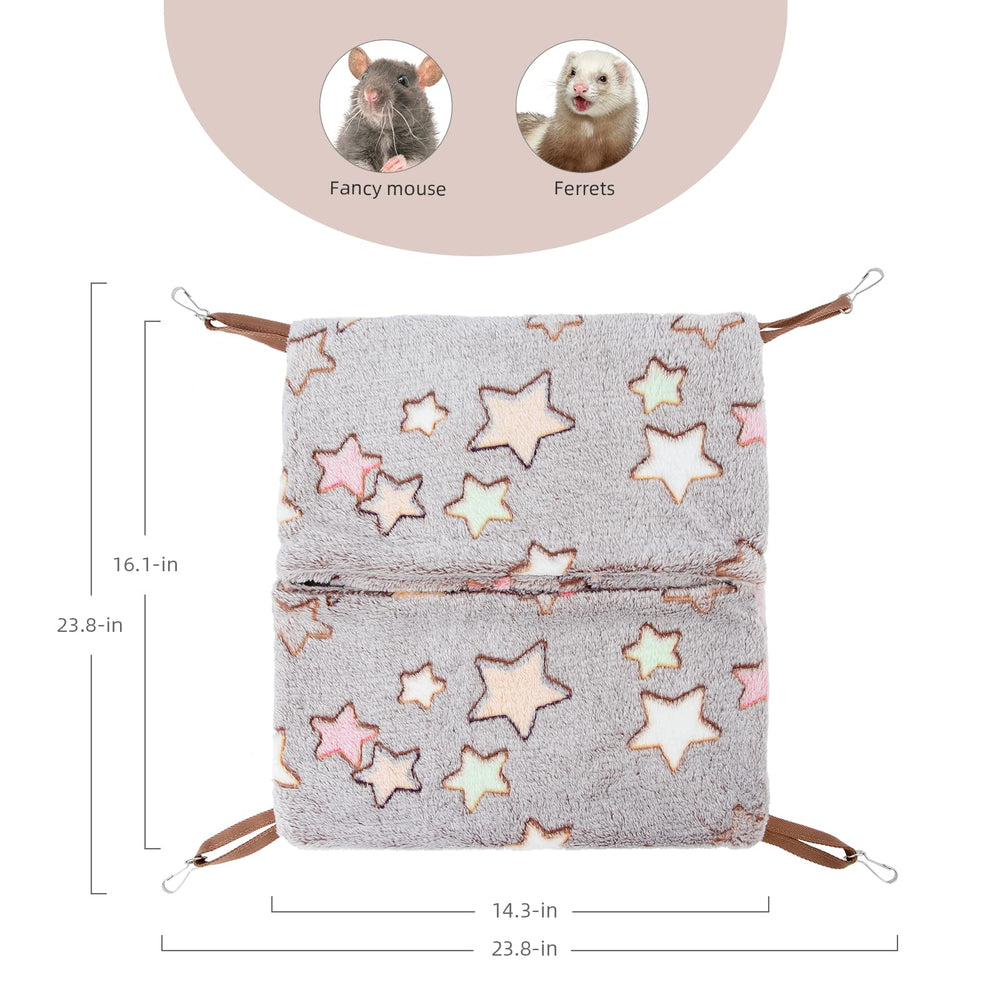 Niteangel hammock strap and clips enable easy inside or outside cage setup for quick cozy naps.
