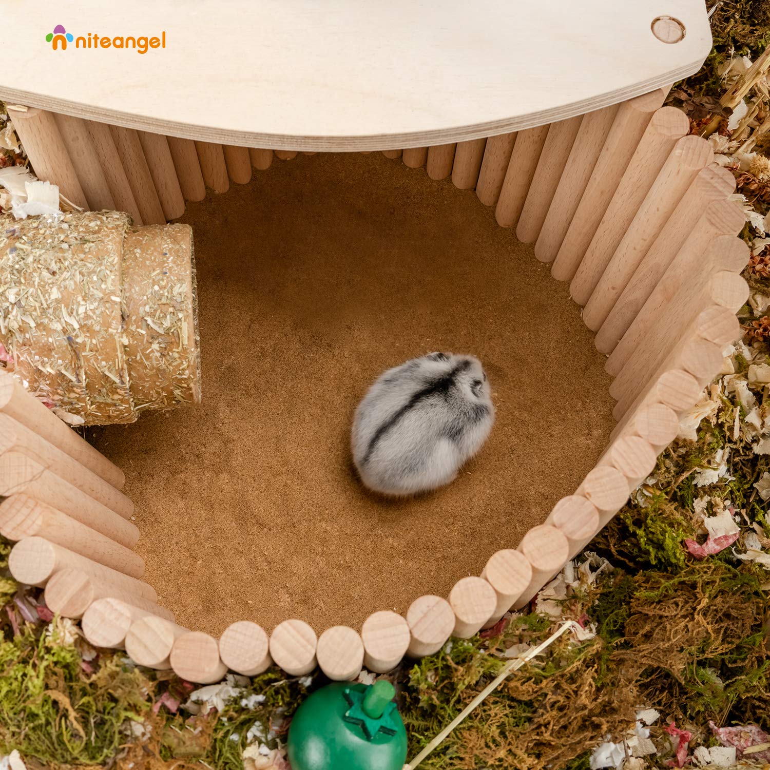 Niteangel bendable design bridge can curve to fit cages and layouts.