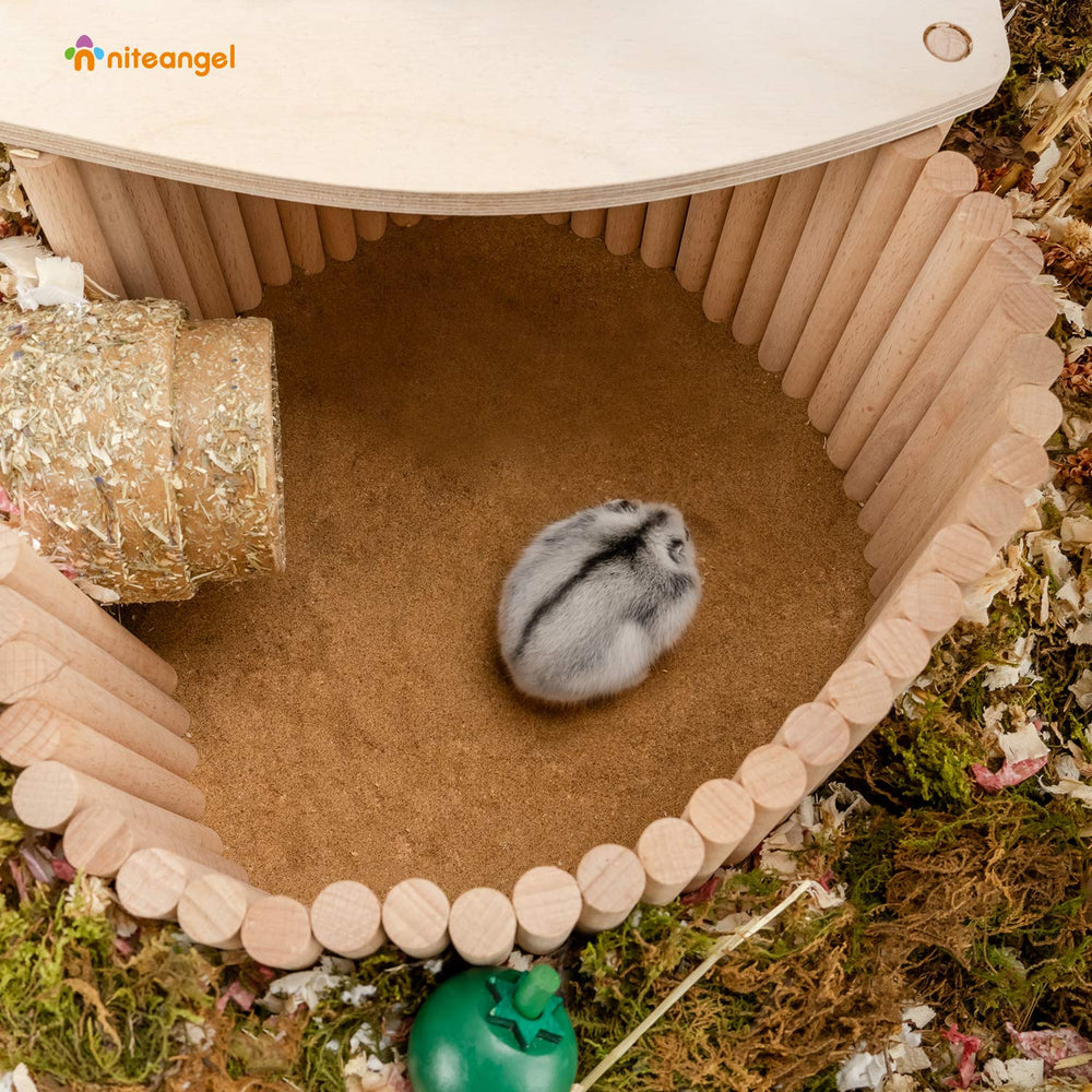 Niteangel bendable design bridge can curve to fit cages and layouts.