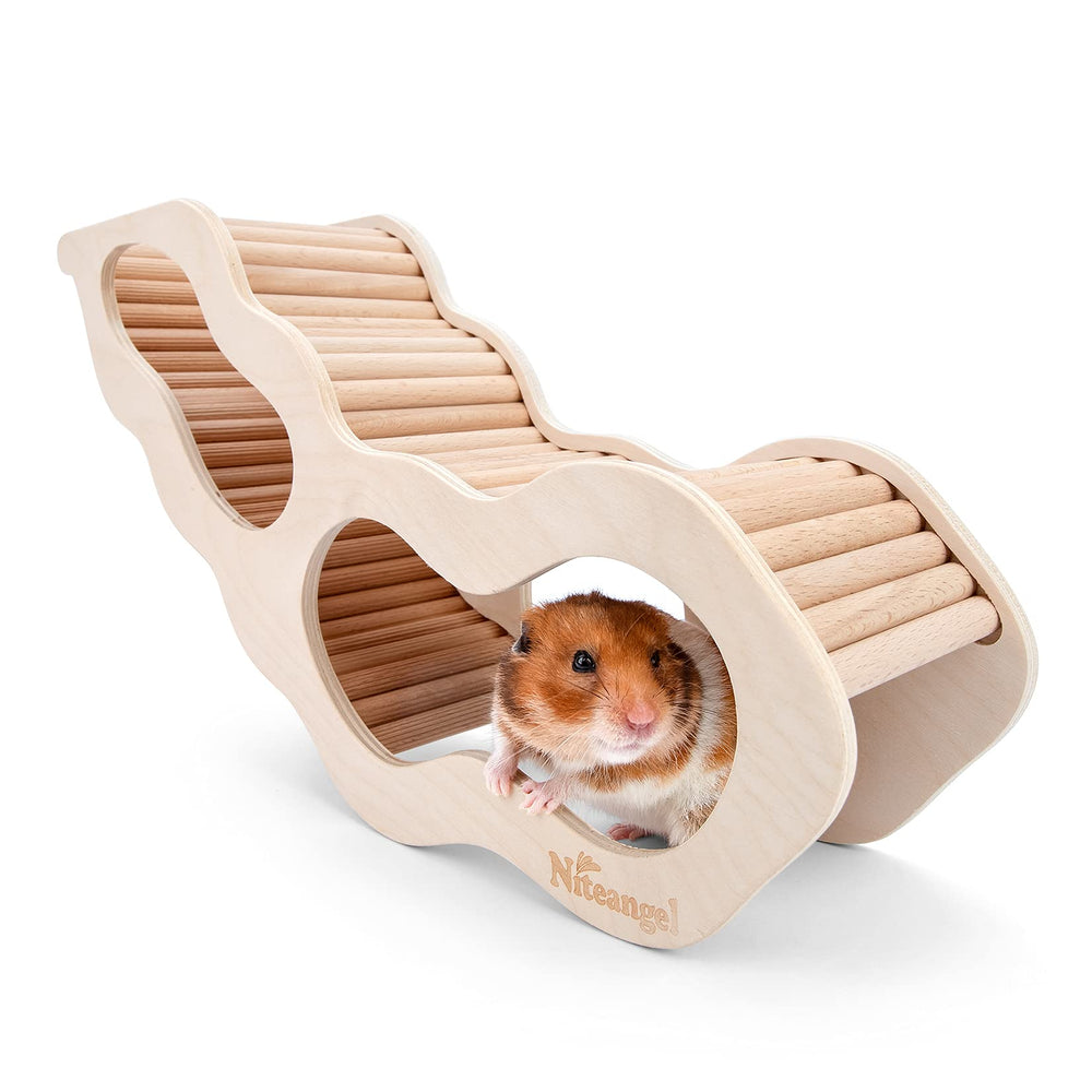 Niteangel hamster house front-view highlighting a sturdy hideout for small pets' quiet rest