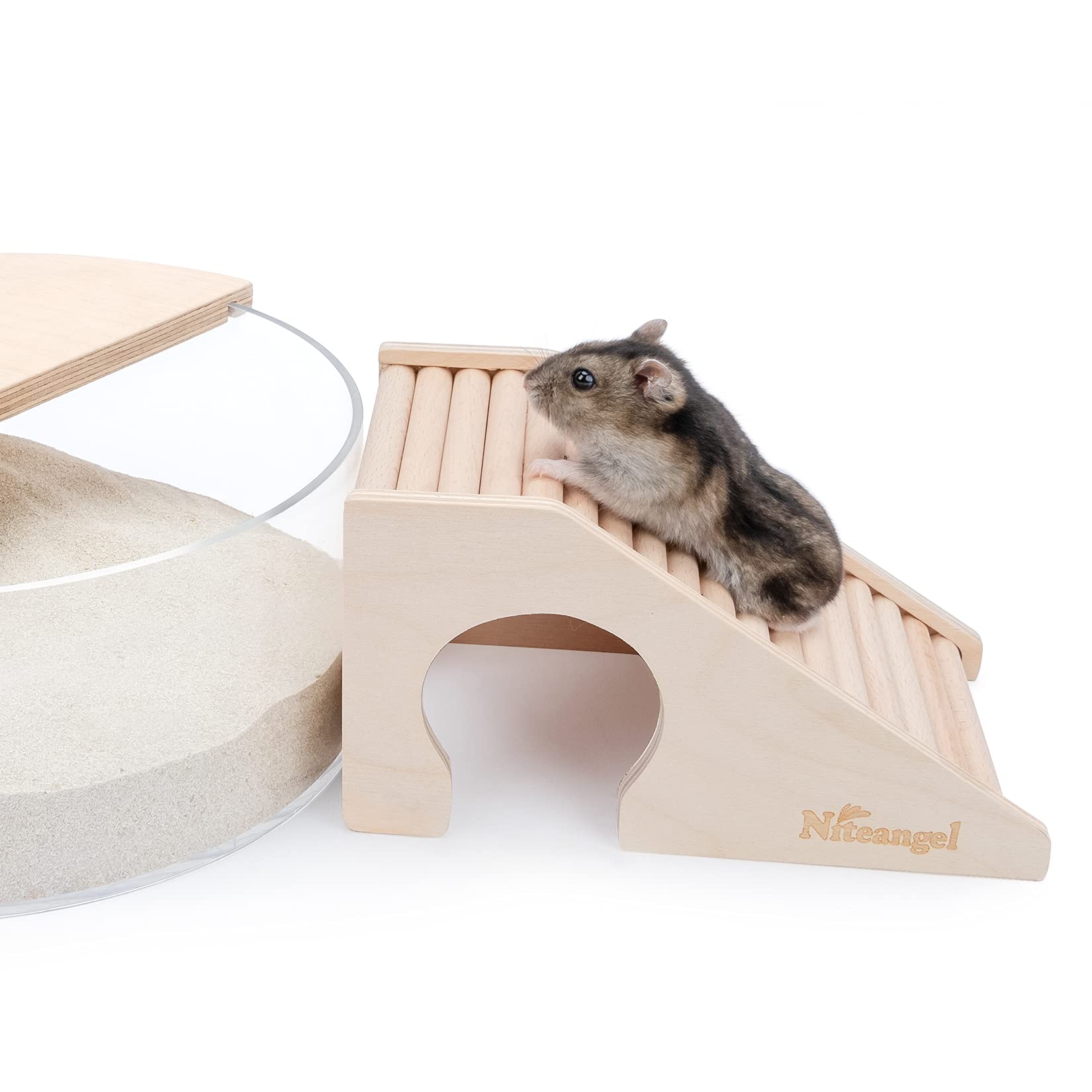 Niteangel hamster-house sanded-edges ensure pet comfort and safety
