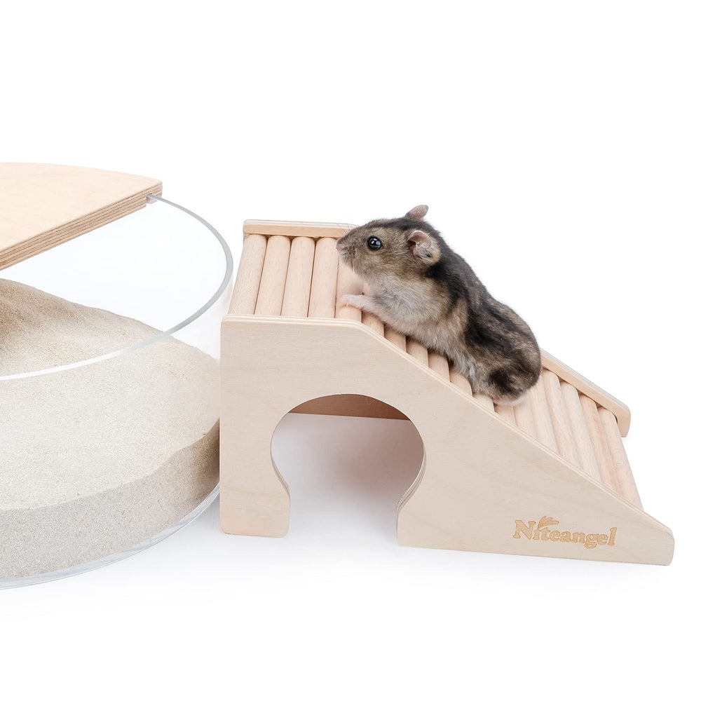 Niteangel hamster-house sanded-edges ensure pet comfort and safety