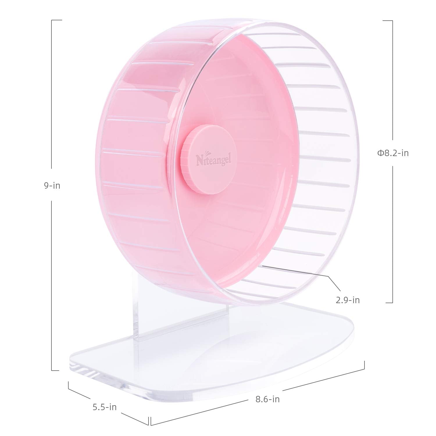 Niteangel acrylic base detail captures clear, sturdy support for active pets.