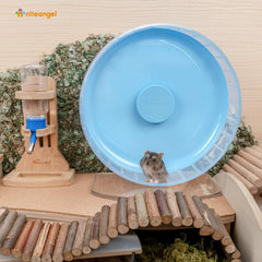 Niteangel hamster wheel base design ensures stable placement on various cages.