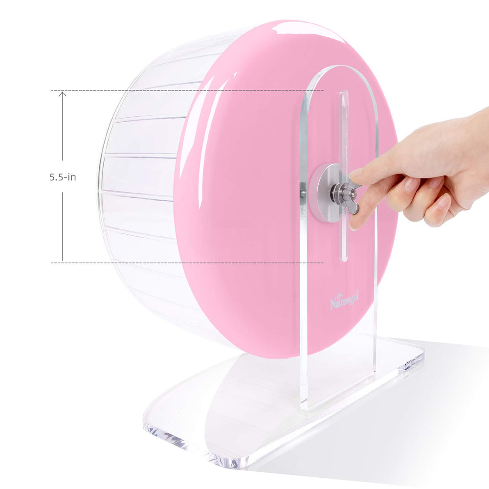 Niteangel wheel solid base on DIY cage illustrates stability
