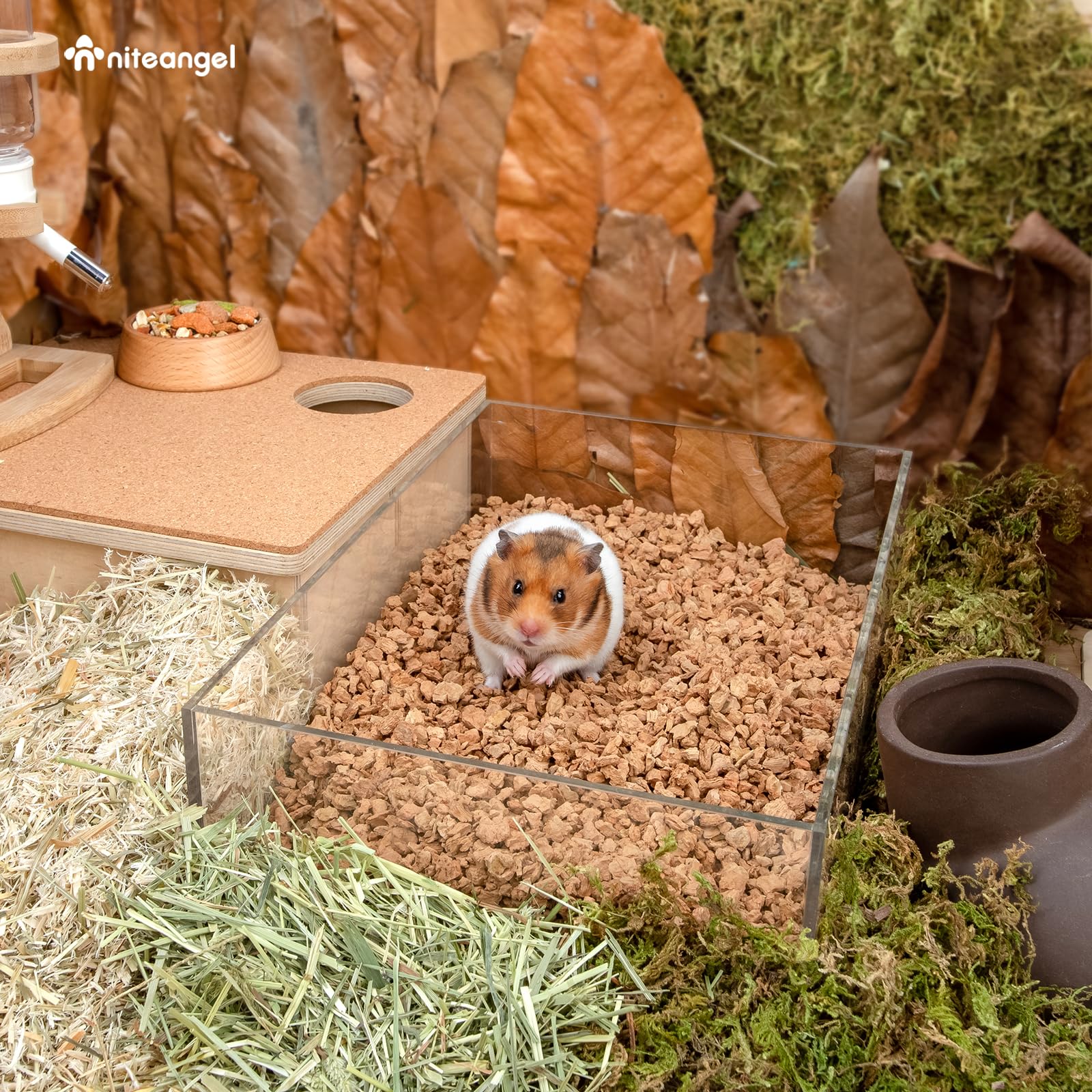 Niteangel multi-animal bedding suits hamsters and gerbils with versatility.