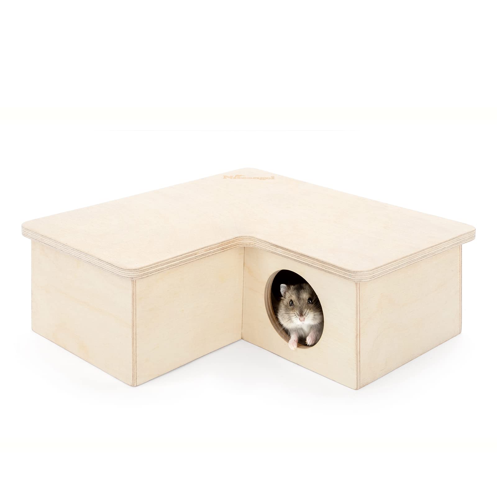 Niteangel multi-chamber hamster house maze with three chambers for dwarf hamsters.