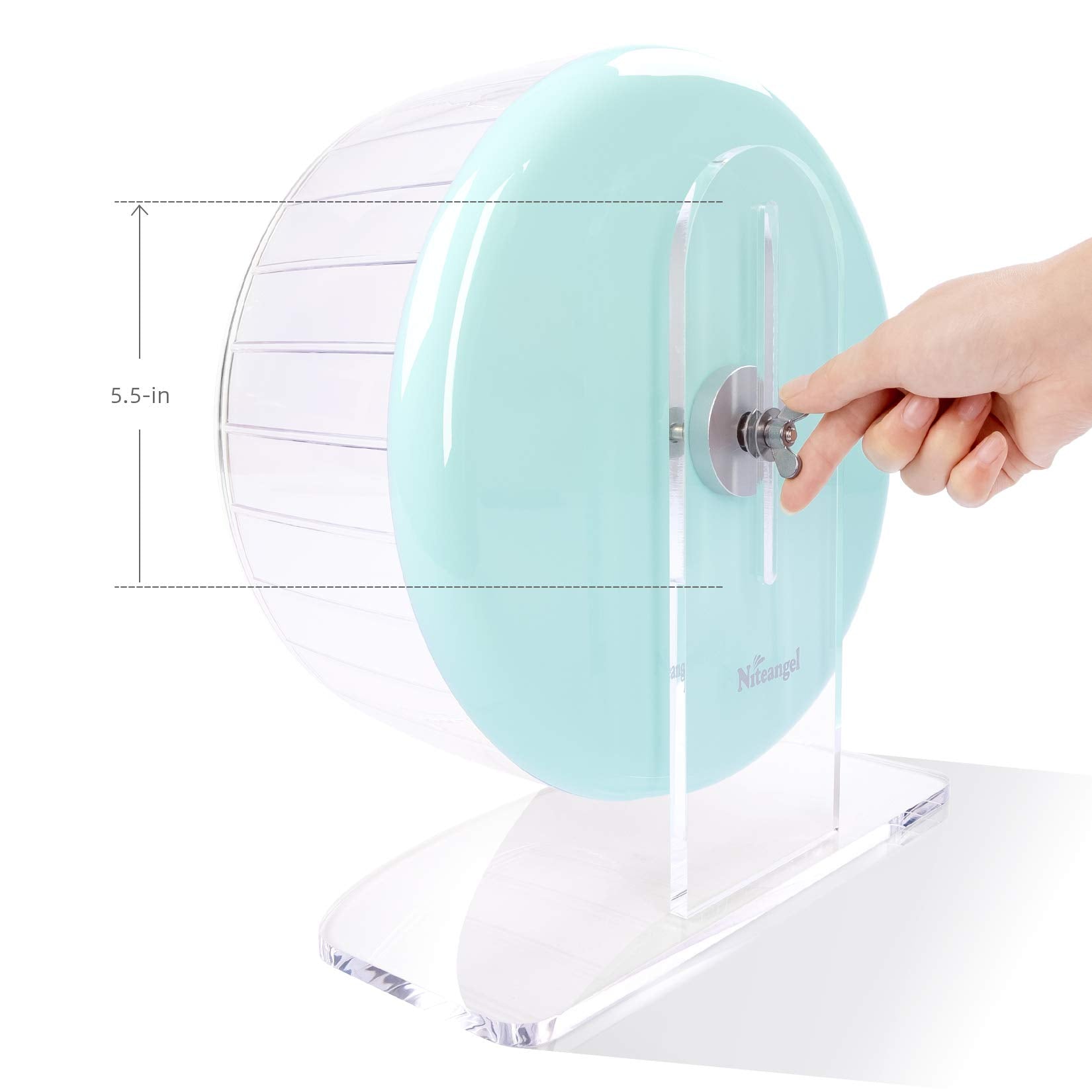 Niteangel PS-plastic running-drum ensures durable, chew-resistant playground for active rodents.
