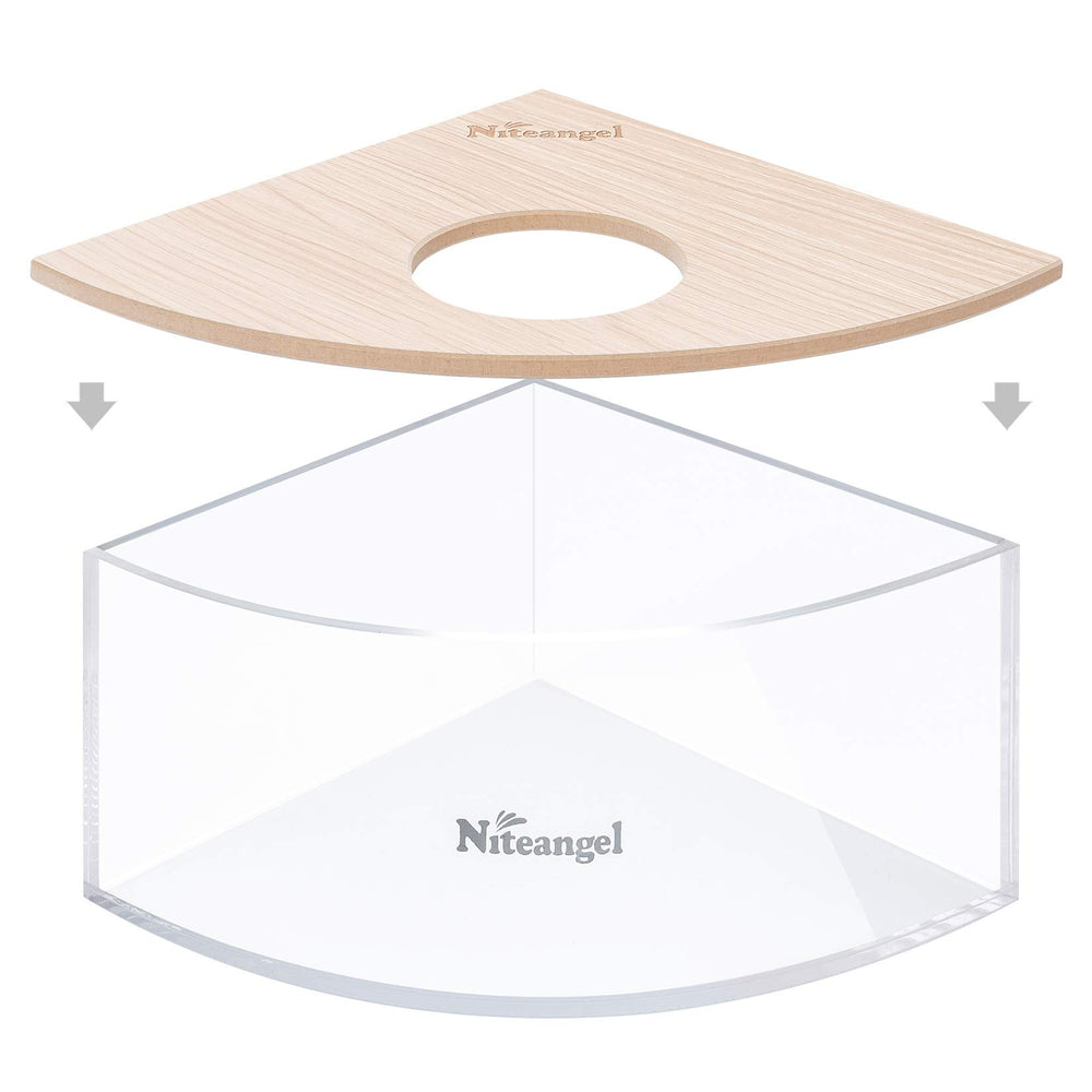 Niteangel sand-bath box easy-clean design with removable lid
