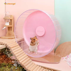 Niteangel pink wheel side profile demonstrates adjustable stand height