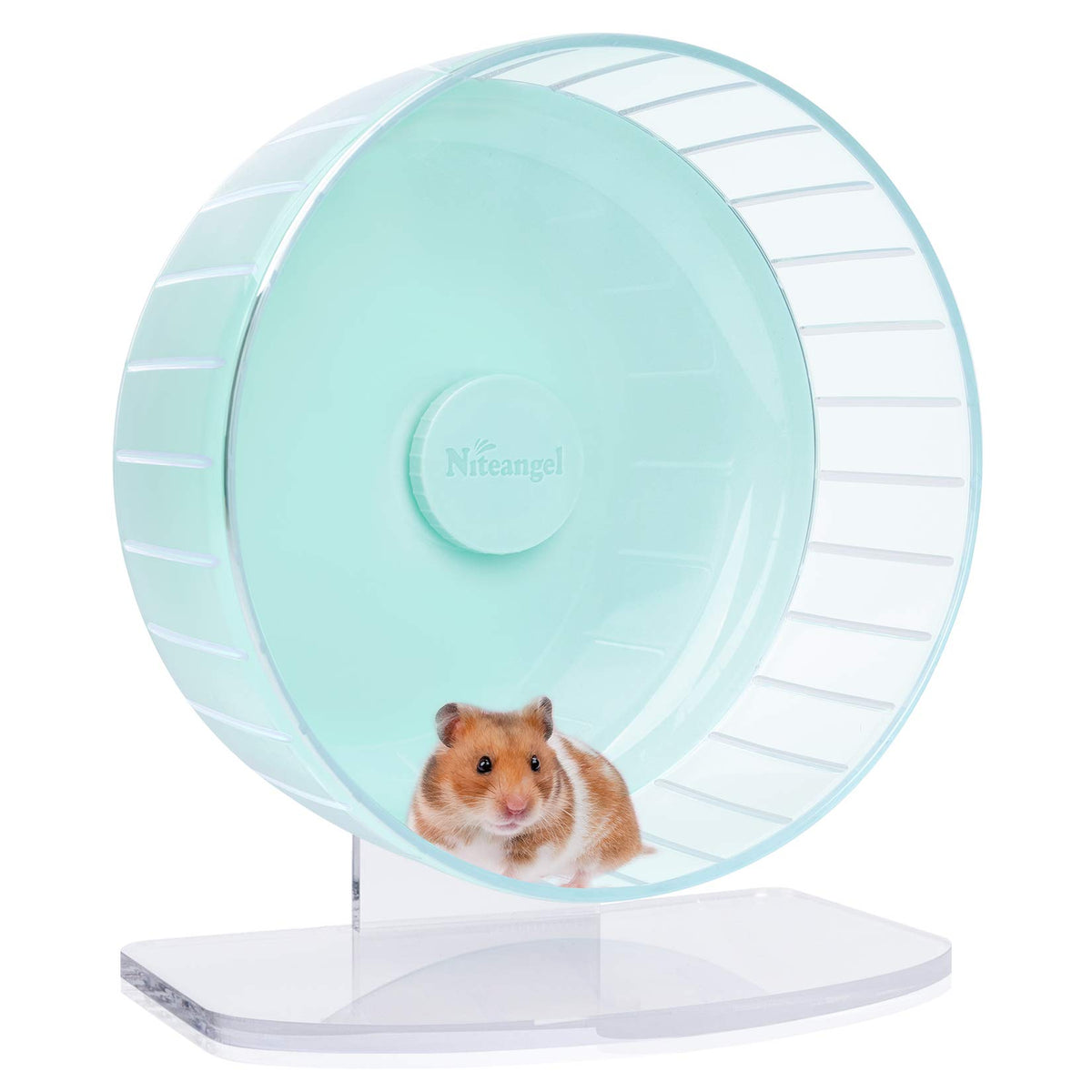 Niteangel super-silent hamster wheel 11-inch running drum offers quiet, energizing exercise for small pets.