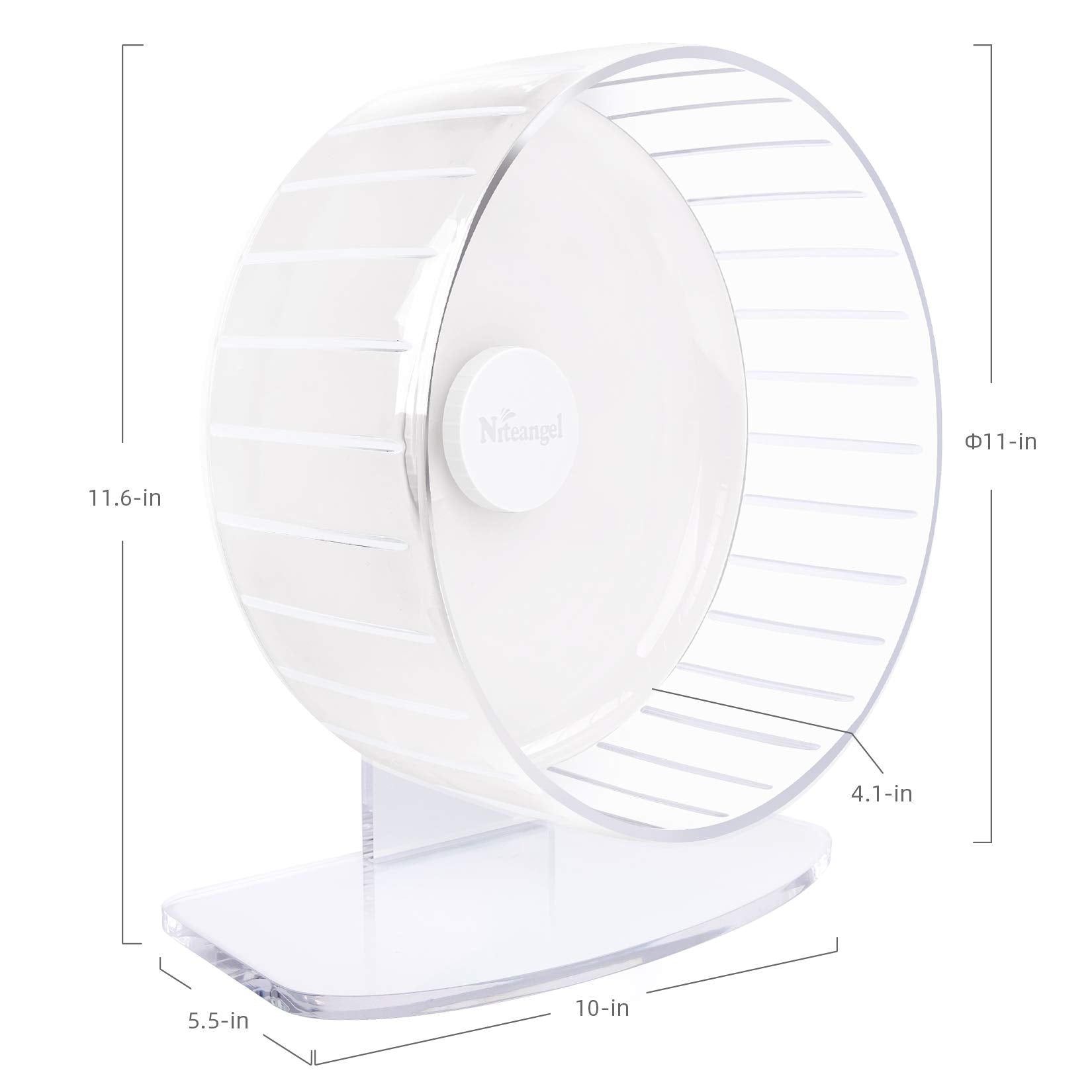Niteangel wheel in white adds clean, modern habitat appeal