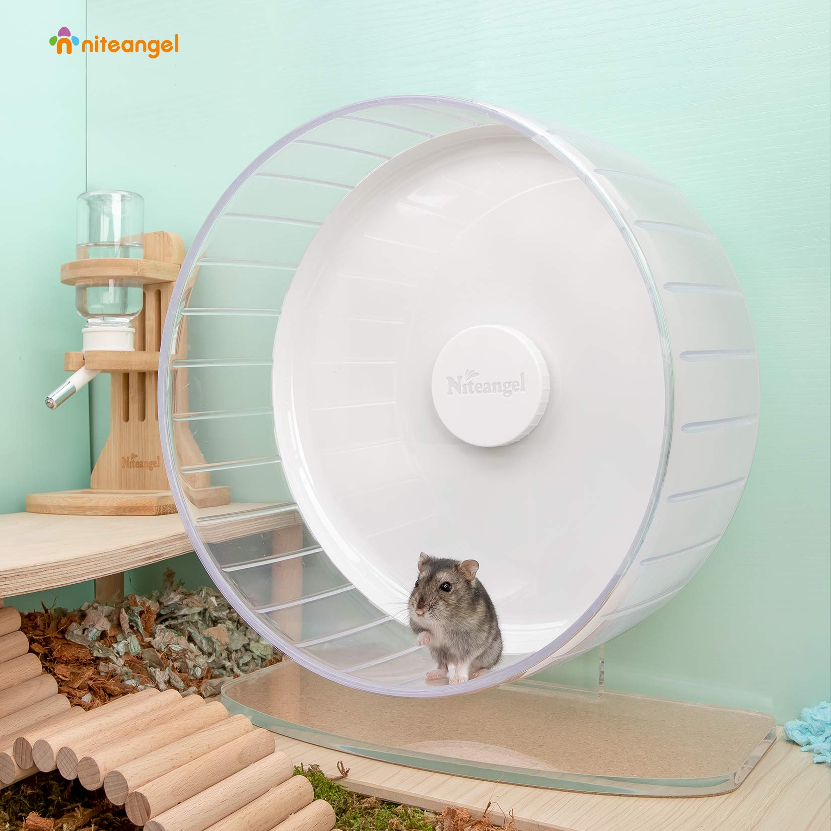 Niteangel wheel base reveals transparent acrylic base for sturdy daily use