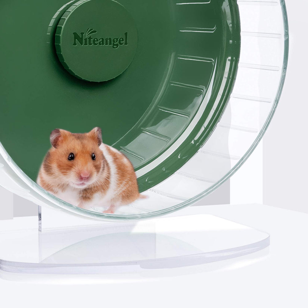 Niteangel wheel suits hamsters, gerbils, and mice in small habitats.