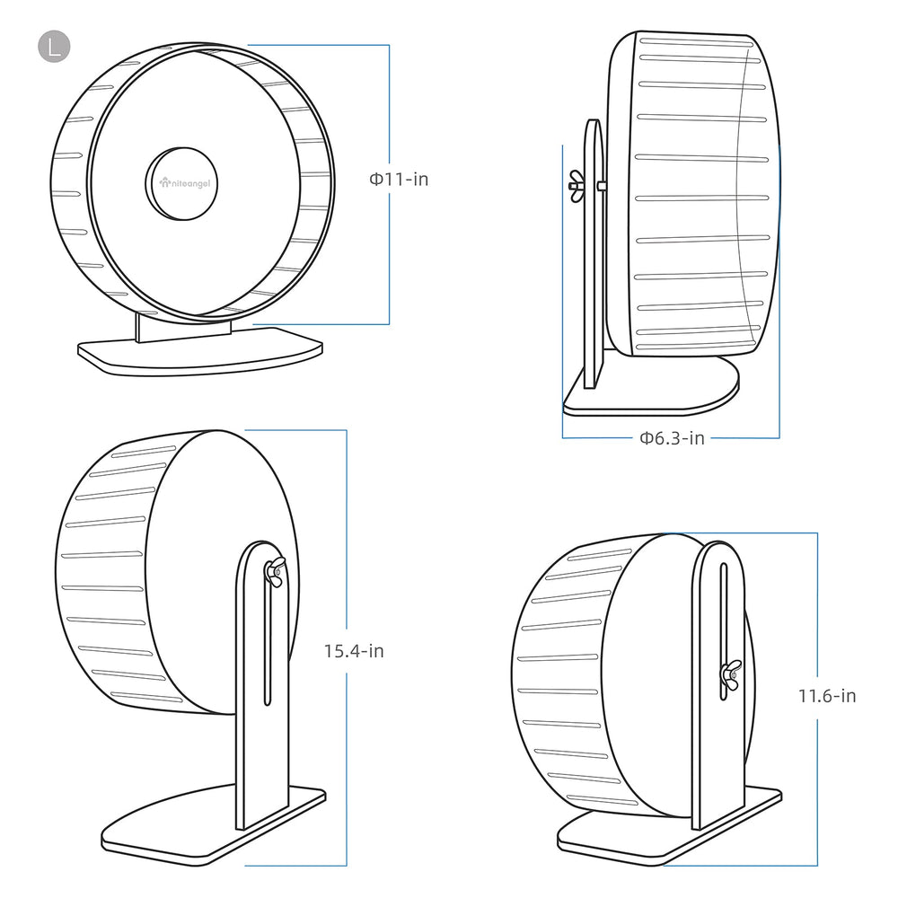 Niteangel adjustable-height base stays secure on DIY cages or tanks