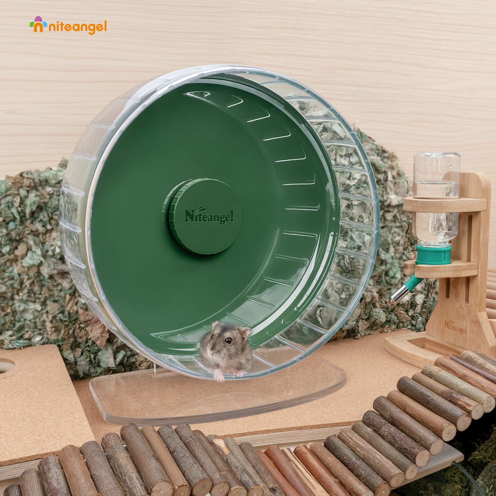 Niteangel wheel's wide running track minimizes back bend for comfortable running.