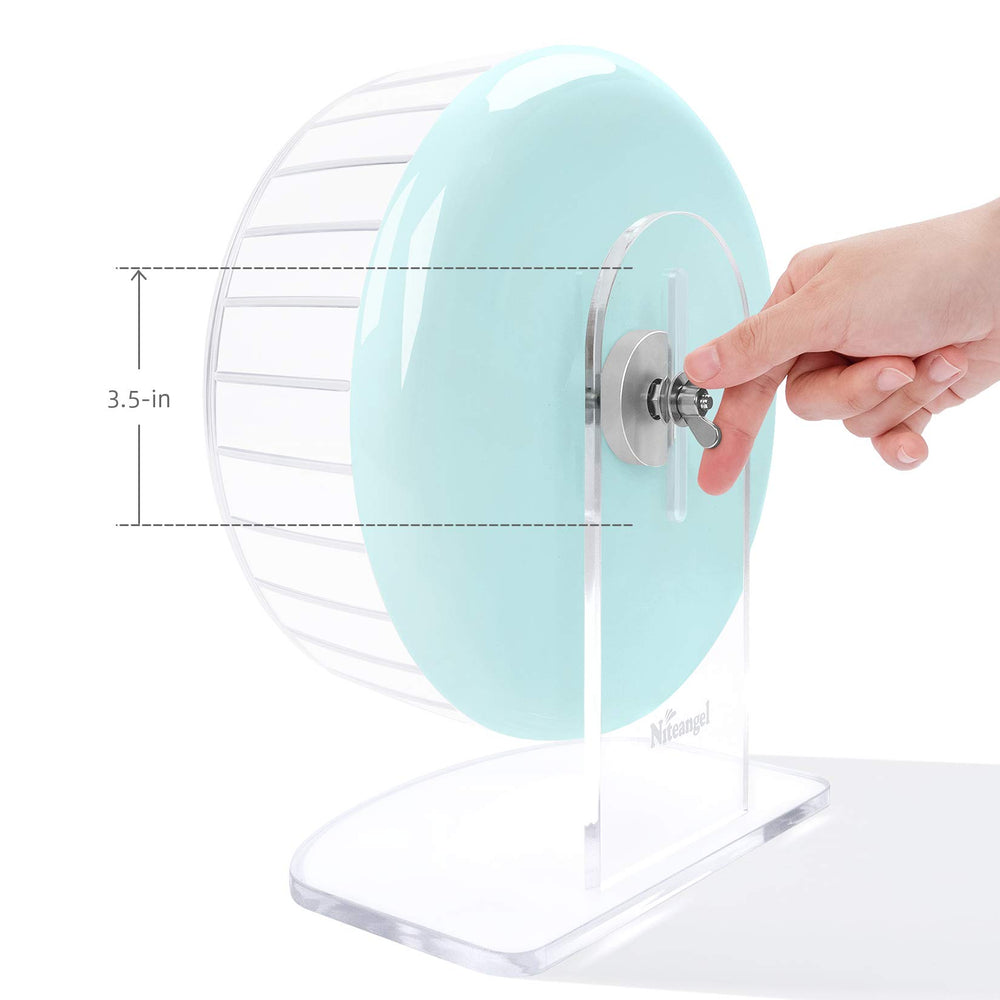 Niteangel Super-Silent Wheel acrylic base clarity shows stable footing