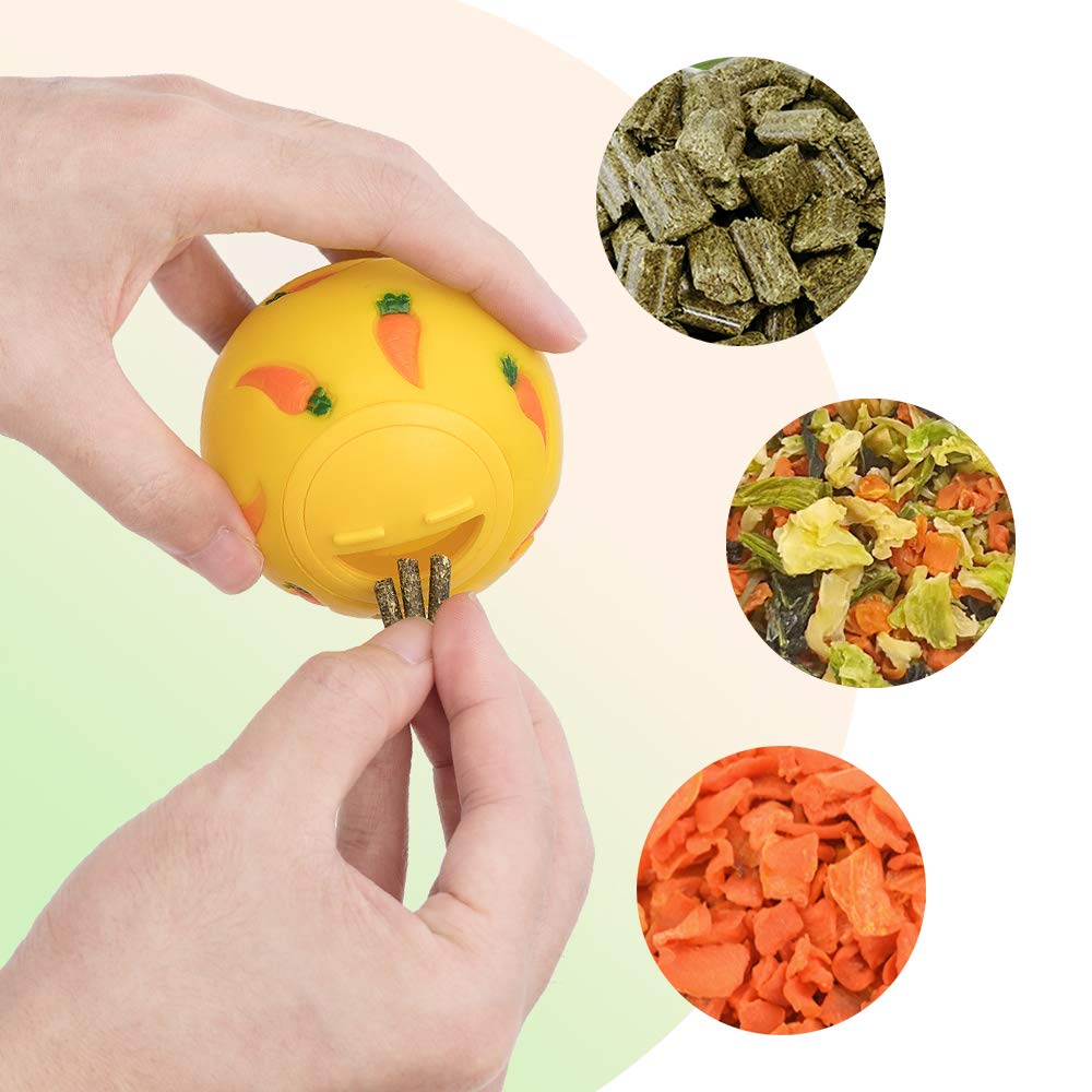 Niteangel Treat Ball serves as a boredom buster for small pets during playtime.