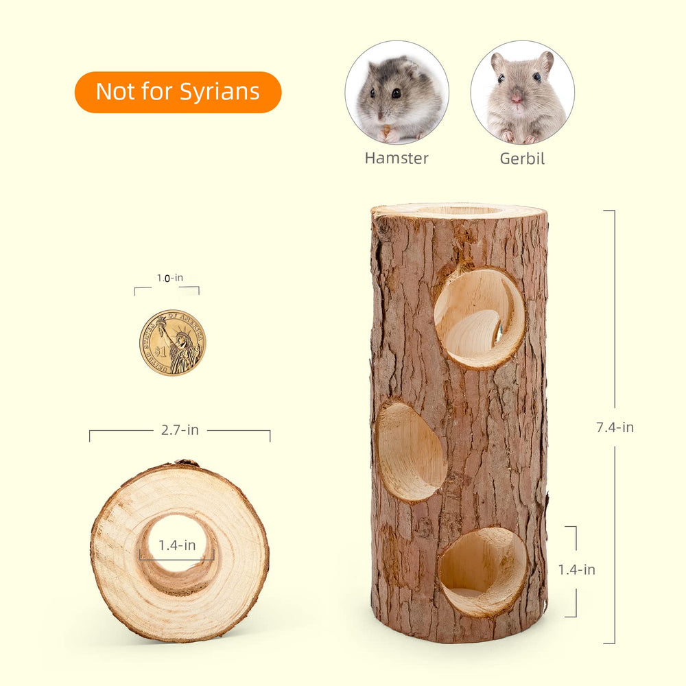 Niteangel tree trunk hiding hole cozy hideaway for small pets