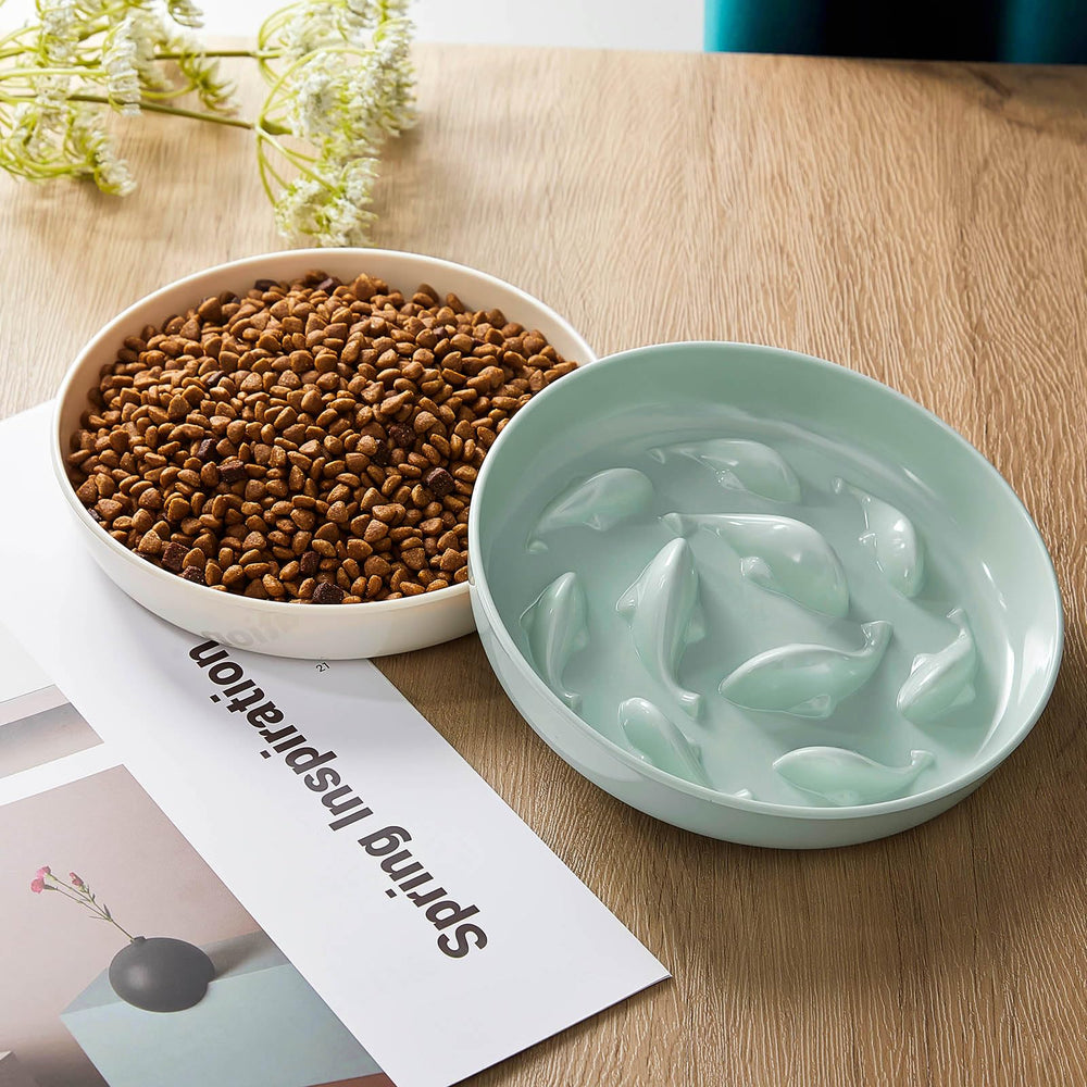 Nitial cat bowls measure 6.2 inches wide and 0.87 inches tall.