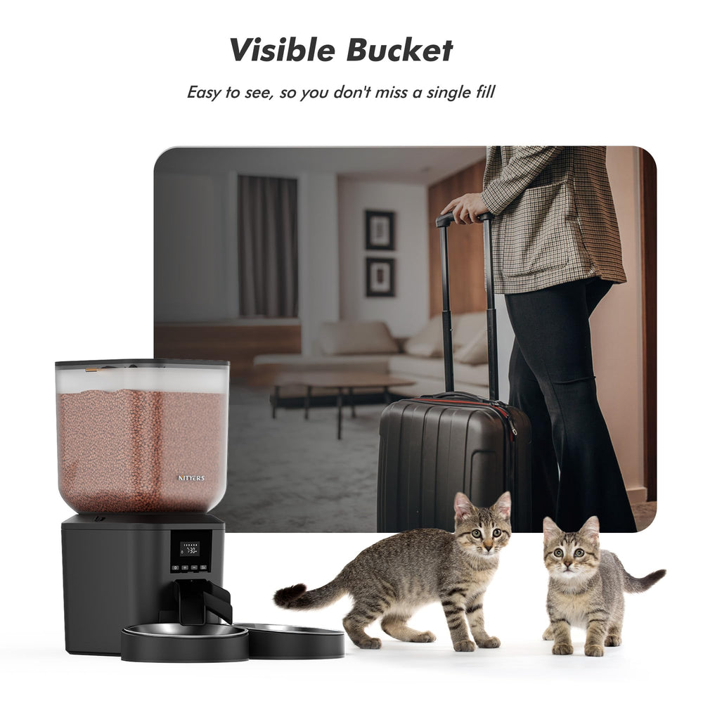Nityers backup power with Type-C and batteries for uninterrupted feeding.