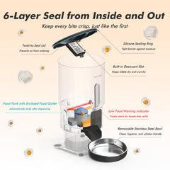 Nityers dispensing mechanism demonstrates jam-free portion control.