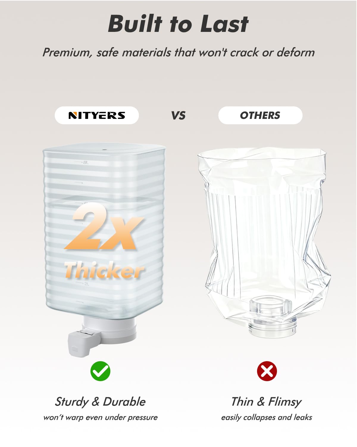 Nityers gravity-refill system runs quietly without electricity