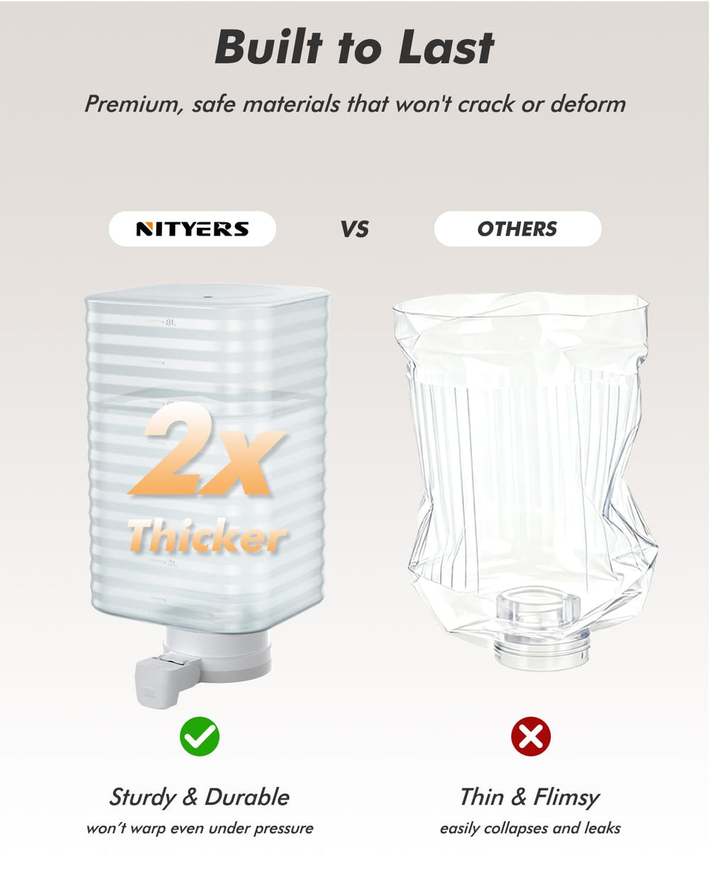Nityers gravity-refill system runs quietly without electricity
