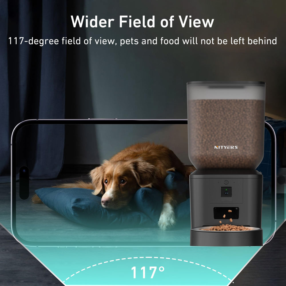 Nityers two-way audio enables remote call-mealtime conversations.