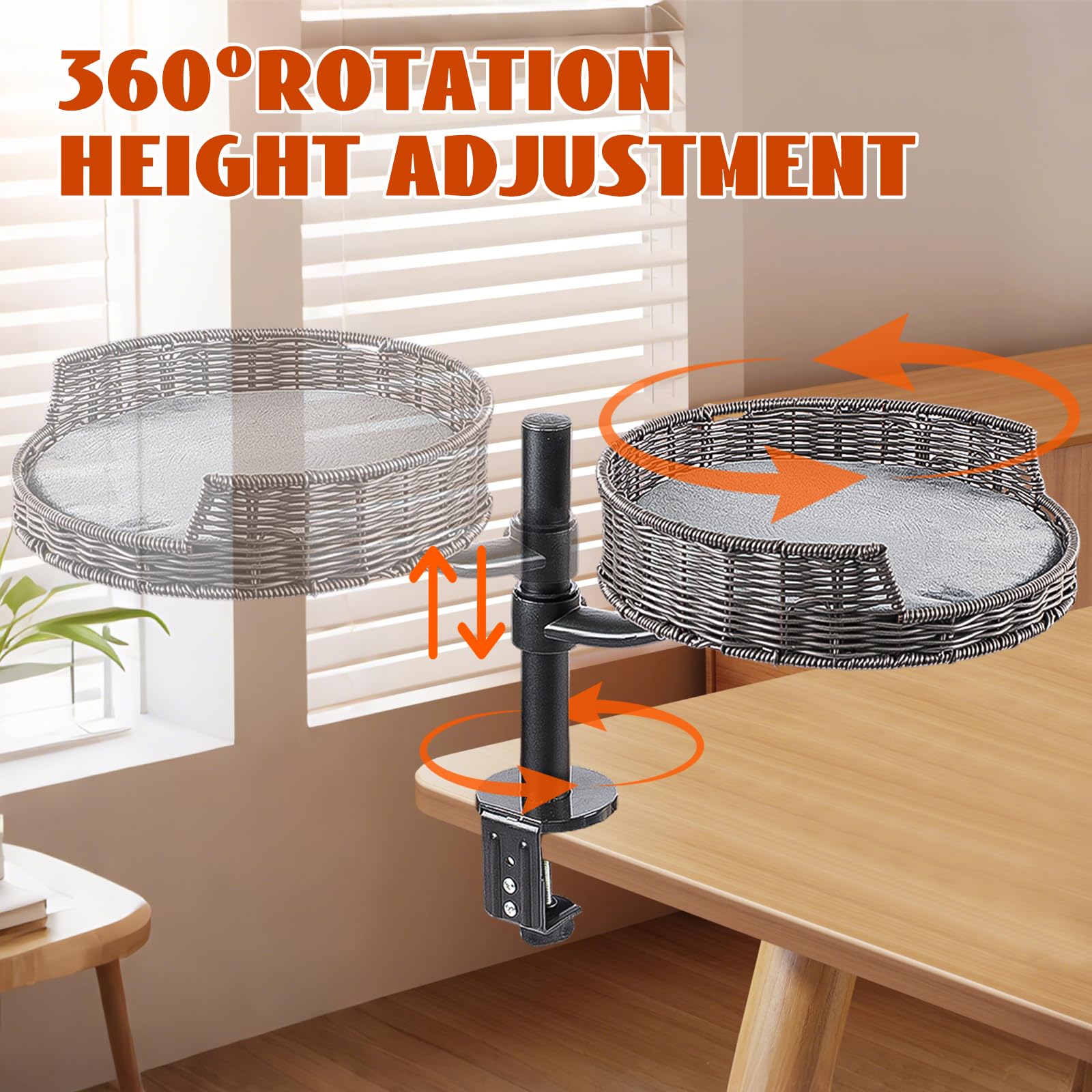 Rattan vented surface promotes airflow for comfortable long rests.