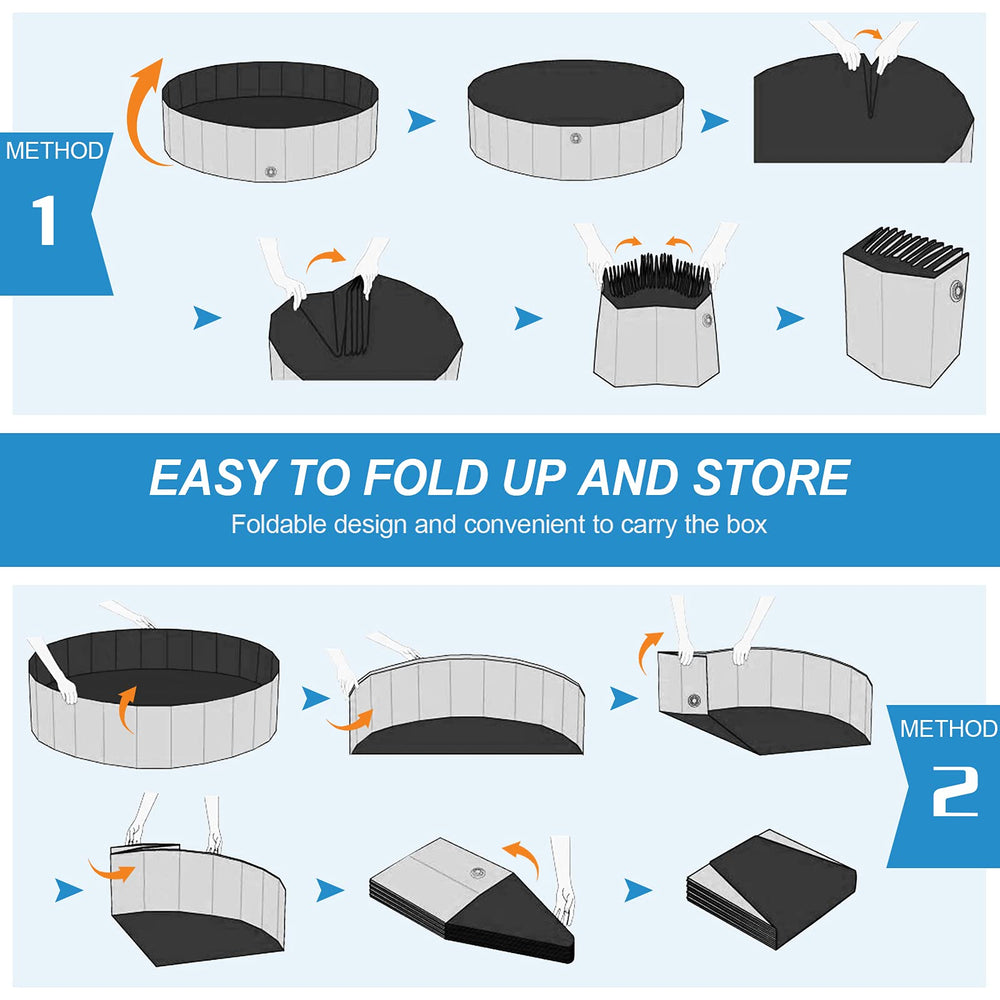 Niubya foldable pool suitable for both cats and dogs at bath time.