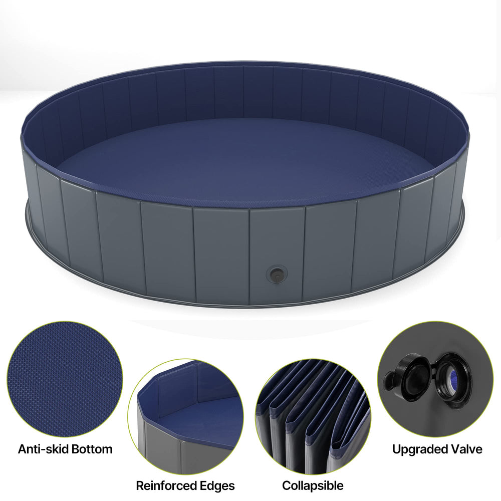 Niubya foldable pool drain plug enables fast water release after play.