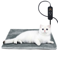 Niubya pet heating pad 20x16 soft velvet cover provides cozy warmth and easy cleaning.