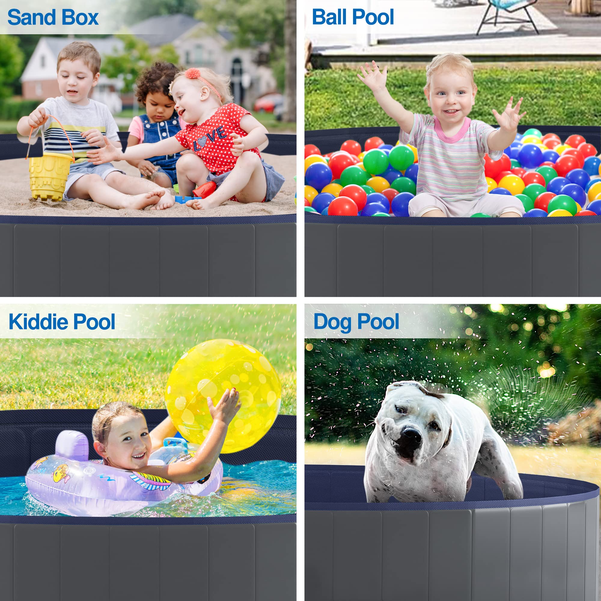 Niubya pool offers 205-gallon capacity and sturdy twinwall construction