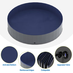 Niubya pool with side drain plug for quick water drainage