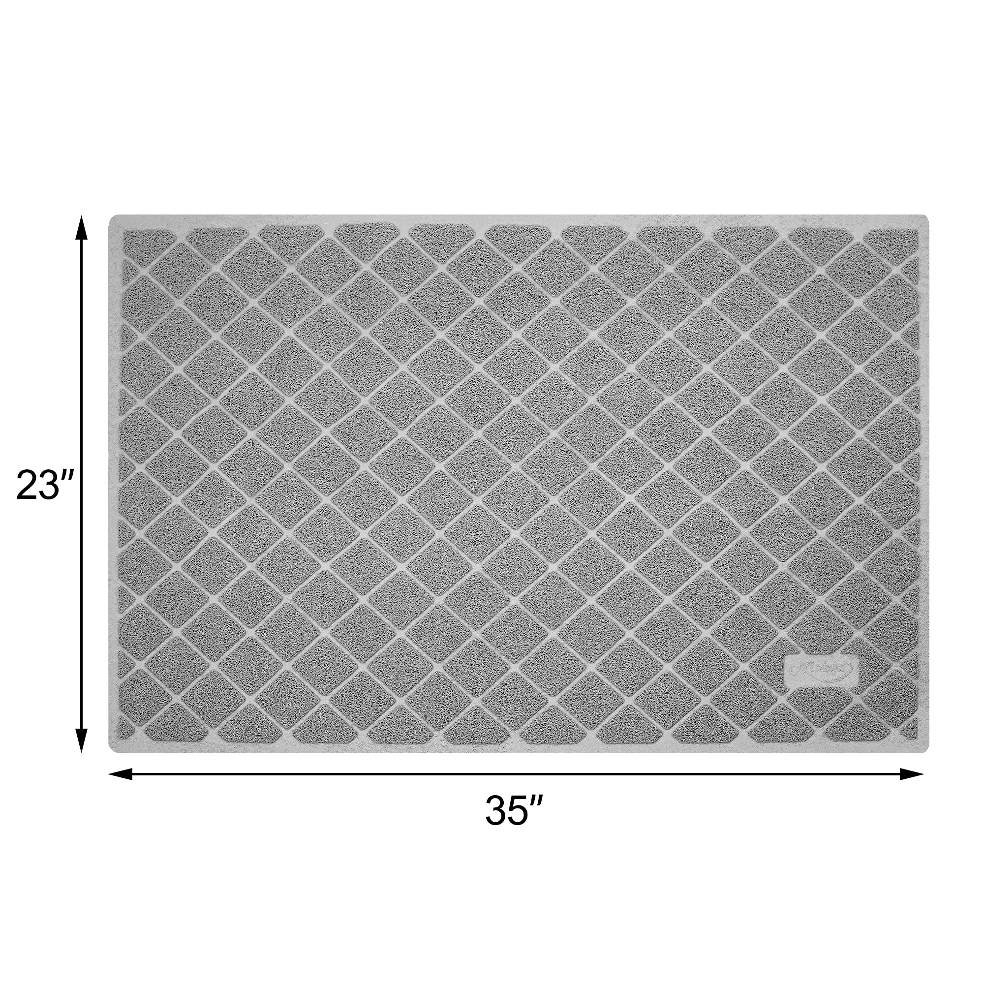 Niubya Premium Cat Litter Mat easy to vacuum or rinse for quick cleaning.