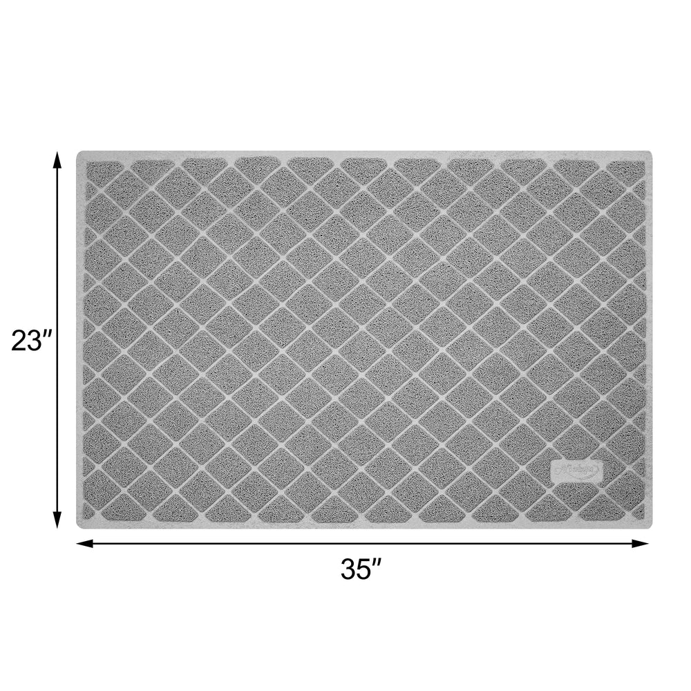 Niubya Premium Cat Litter Mat easy to vacuum or rinse for quick cleaning.