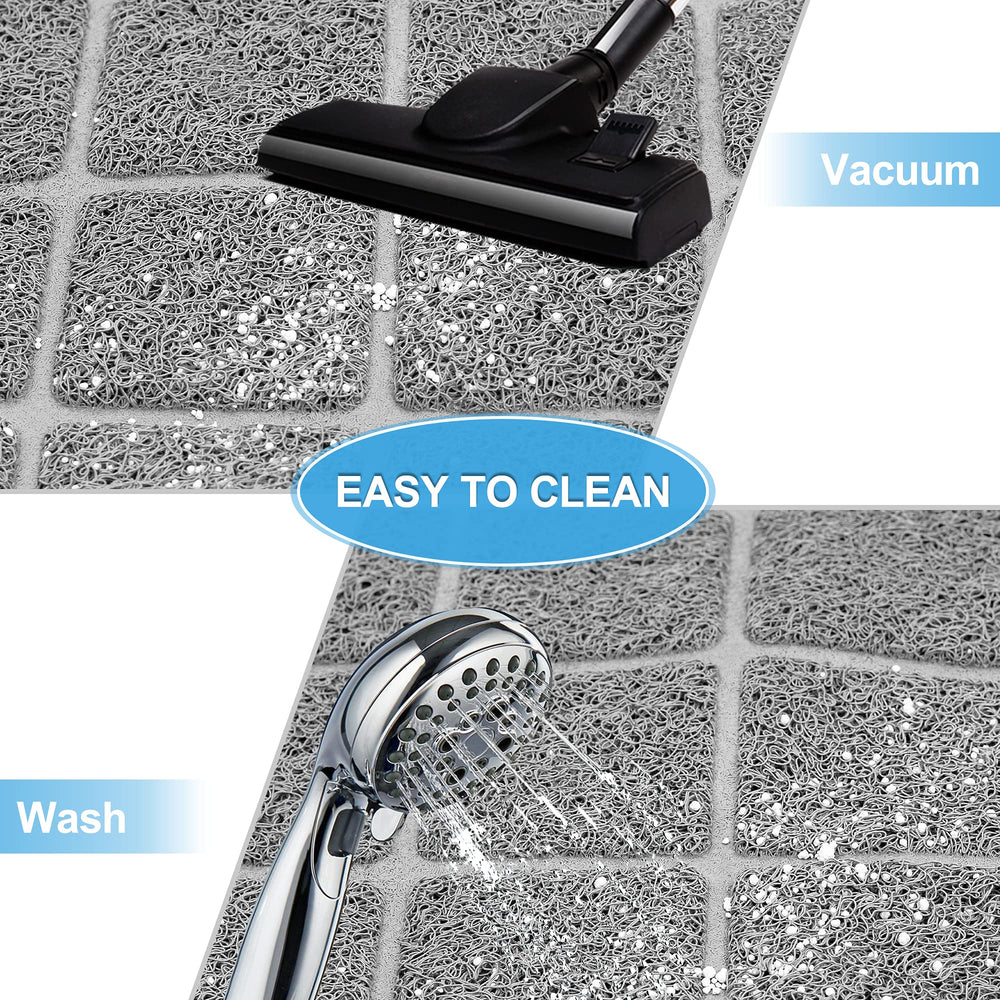 Niubya Premium Cat Litter Mat mesh layer captures fine dust and litter particles.