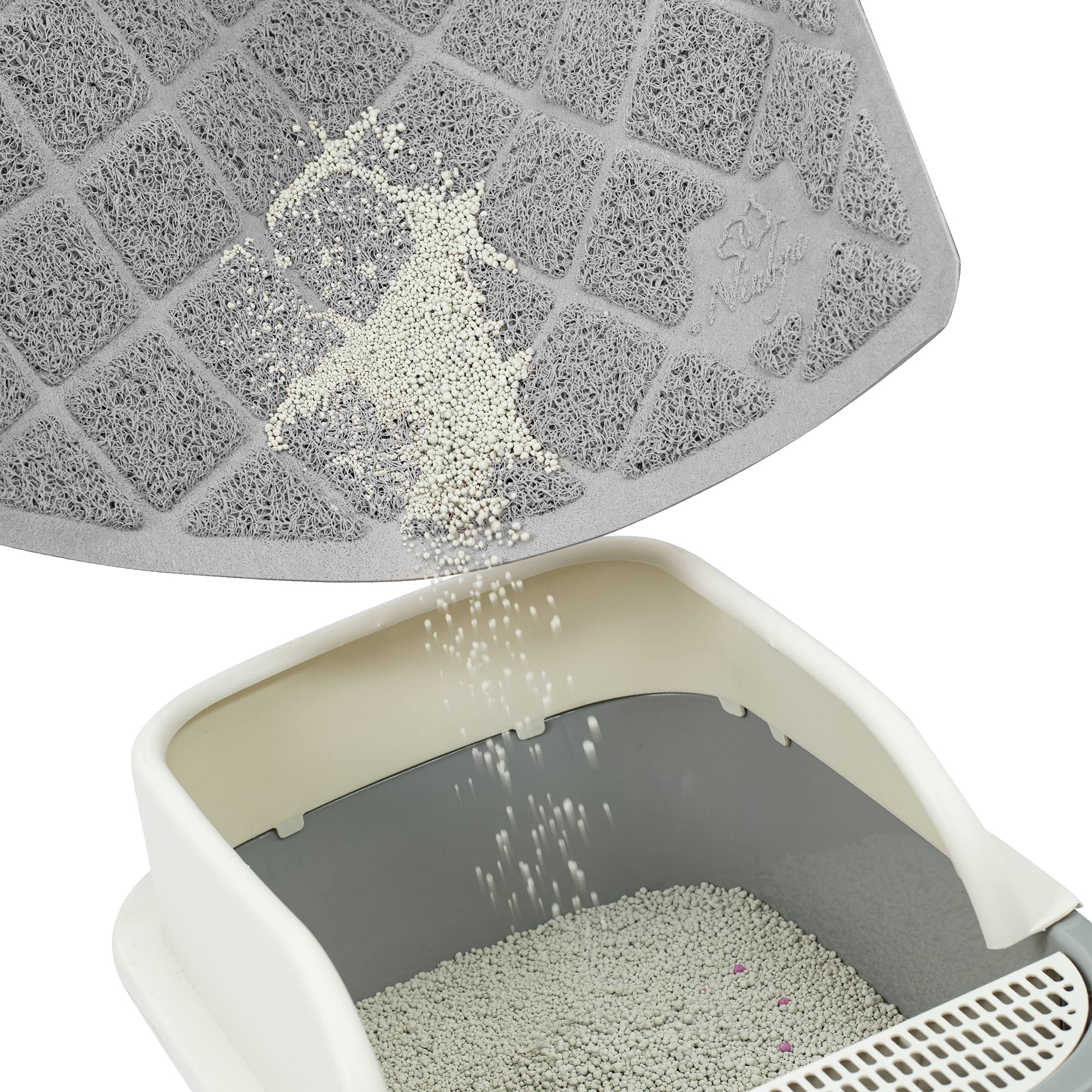 Niubya Premium Cat Litter Mat waterproof bottom protects floors and prevents leaks