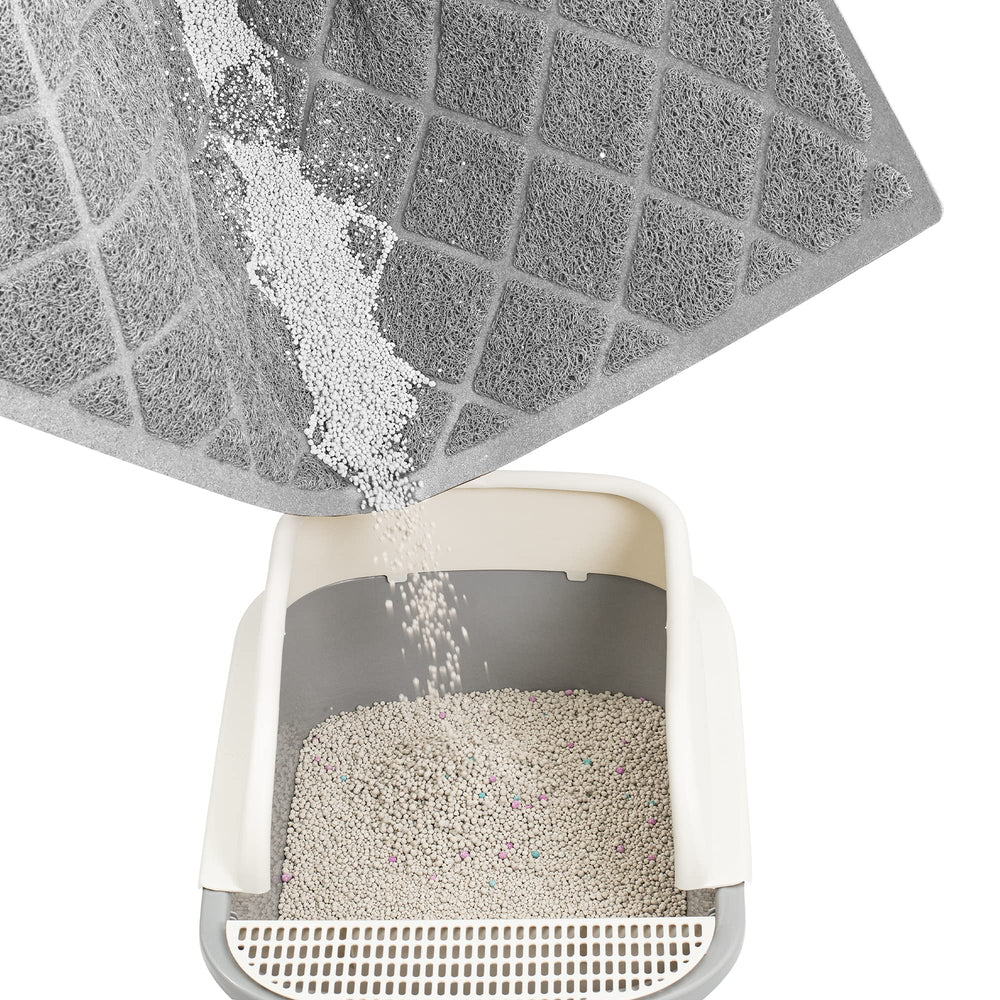 Niubya Premium Cat Litter Mat waterproof bottom protects floors from spills.